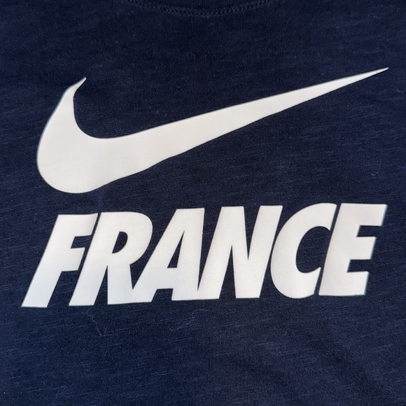 Nike France Preseason Slub Tee – Youth Medium (Navy) - Picture 5 of 10